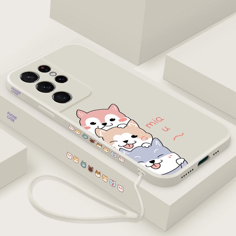 Ốp Điện Thoại tpu Mềm Chống Trượt Có Dây Đeo Cho samsung m31 m51 a03s a13 a8 2018 note 10 note 10 plus note 20 note 20 ultra