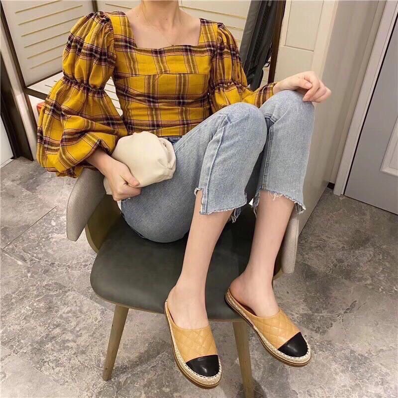 Dép sục trần trám chất da mềm êm chân | BigBuy360 - bigbuy360.vn