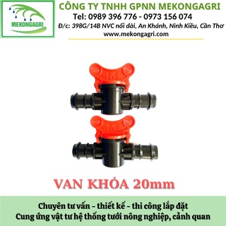 Van khóa ống pe 16mm - 20mm - 25mm