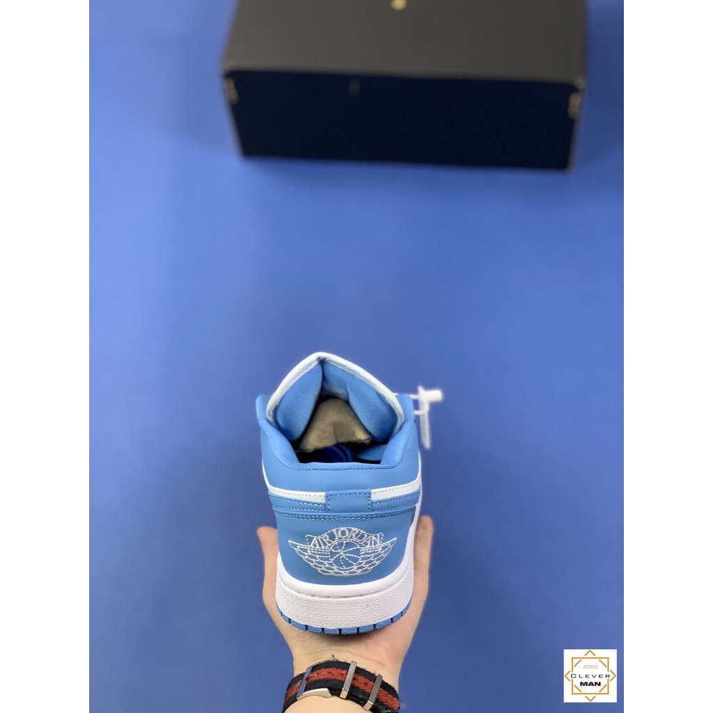 [FREESHIP+FULLBOX] Giày Thể Thao Sneakers AIR JORDAN 1 Low SB UNC Cổ Thấp Màu Xanh Trắng Clever Man Store