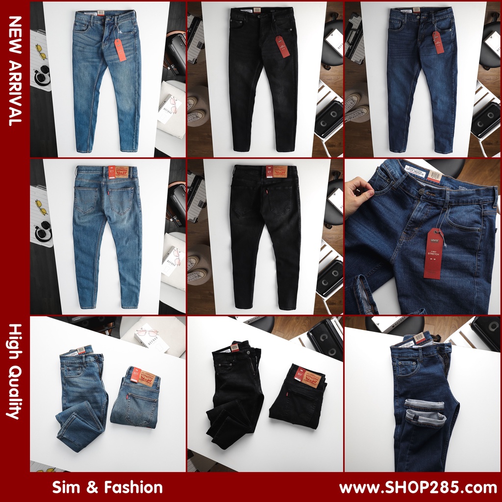 Quần Jean Nam SlimFit Chất quần co giãn lên dáng cực đẹp - OK KO ĐẸP THÌ THÔI LUÔN