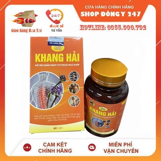 ✅ Khớp Khang Hải 👍[Freeship] ❤️-Hỗ trợ đau xương khớp, thoái hoá khớp,thoát vị đĩa đệm, thoái hoá cột sống cổ, vai,lưng