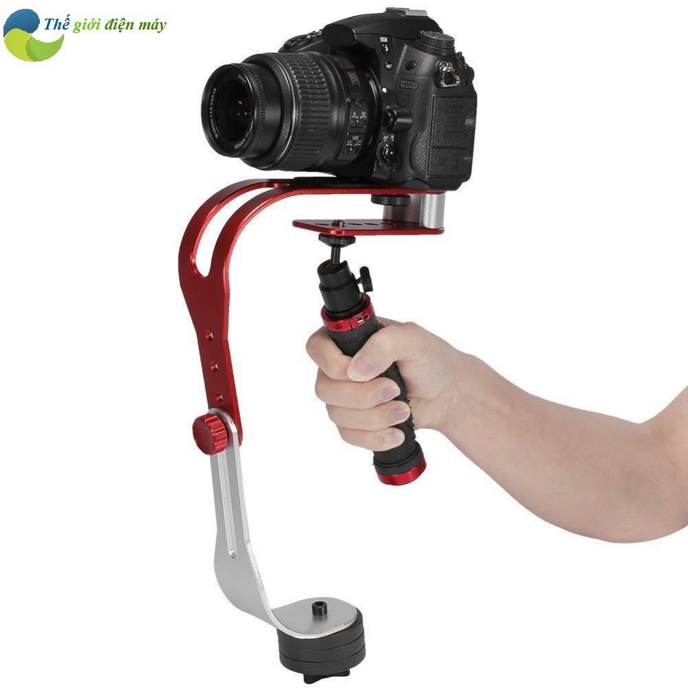 Tay cầm chống rung - Stabilizer Steadicam cho camera hành trình, hành động, điện thoại, gopro