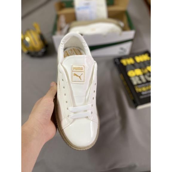[full box+bill] giày puma chuẩn 11 đế nâu, vạch đen, trắng, da cực dày nhăn đẹp, đế cao | BigBuy360 - bigbuy360.vn