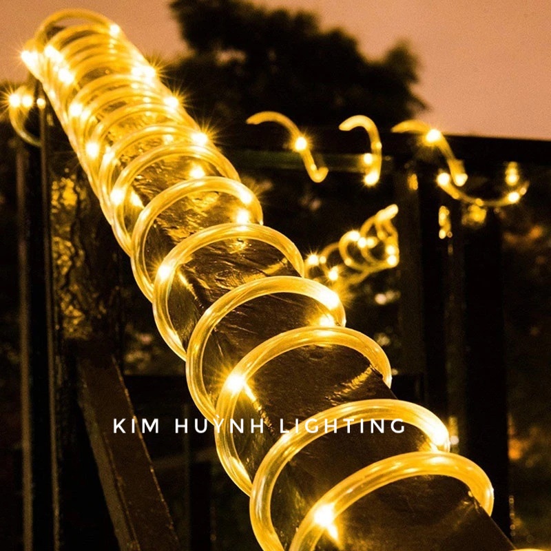 Dây đèn Led năng lượng mặt trời quấn cây chống nước 8 CHẾ ĐỘ NHÁY trang trí decor
