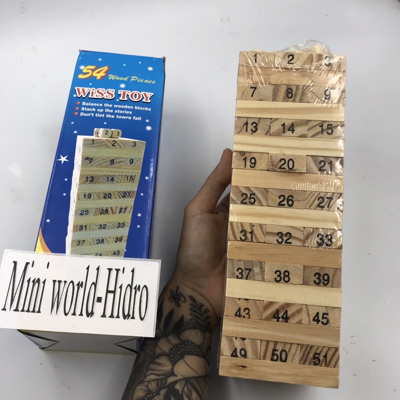 Đồ Chơi Rút Gỗ (Loại To) đẹp chắc chắn kèm xúc sắc