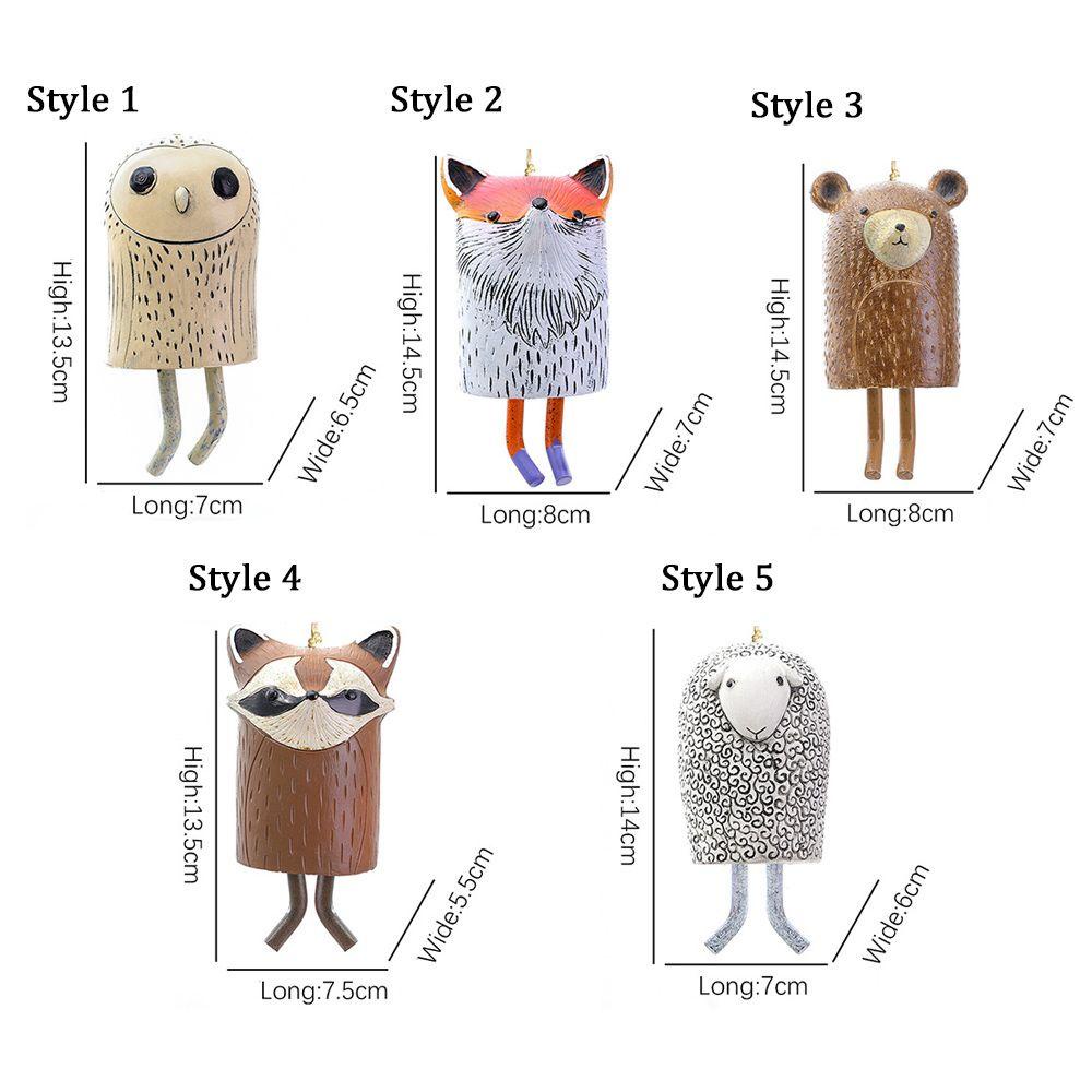 CONOPERY Chuông Gió Hình Động Vật Thủ Công Sáng Tạo Treo Trang Trí Trong Nhà / Ngoài Trời