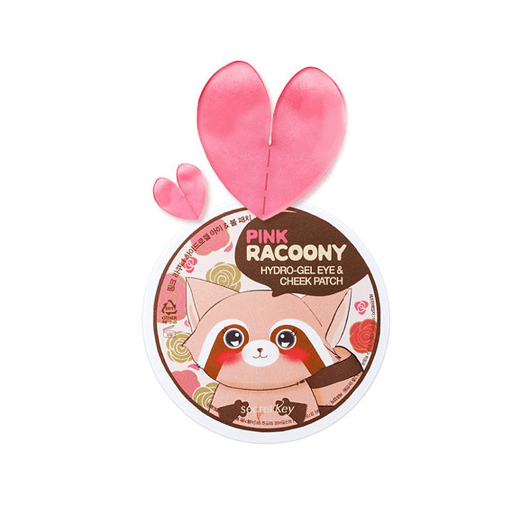 Mặt Nạ Mắt Secret Key Pink Racoony Hydro-Gel Eye &amp; Cheek Patch