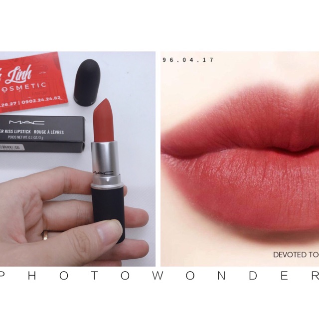 Son thỏi MAC Powder Kiss Lipstick màu 316 - 315 - 303 - 602 - 707 - 607