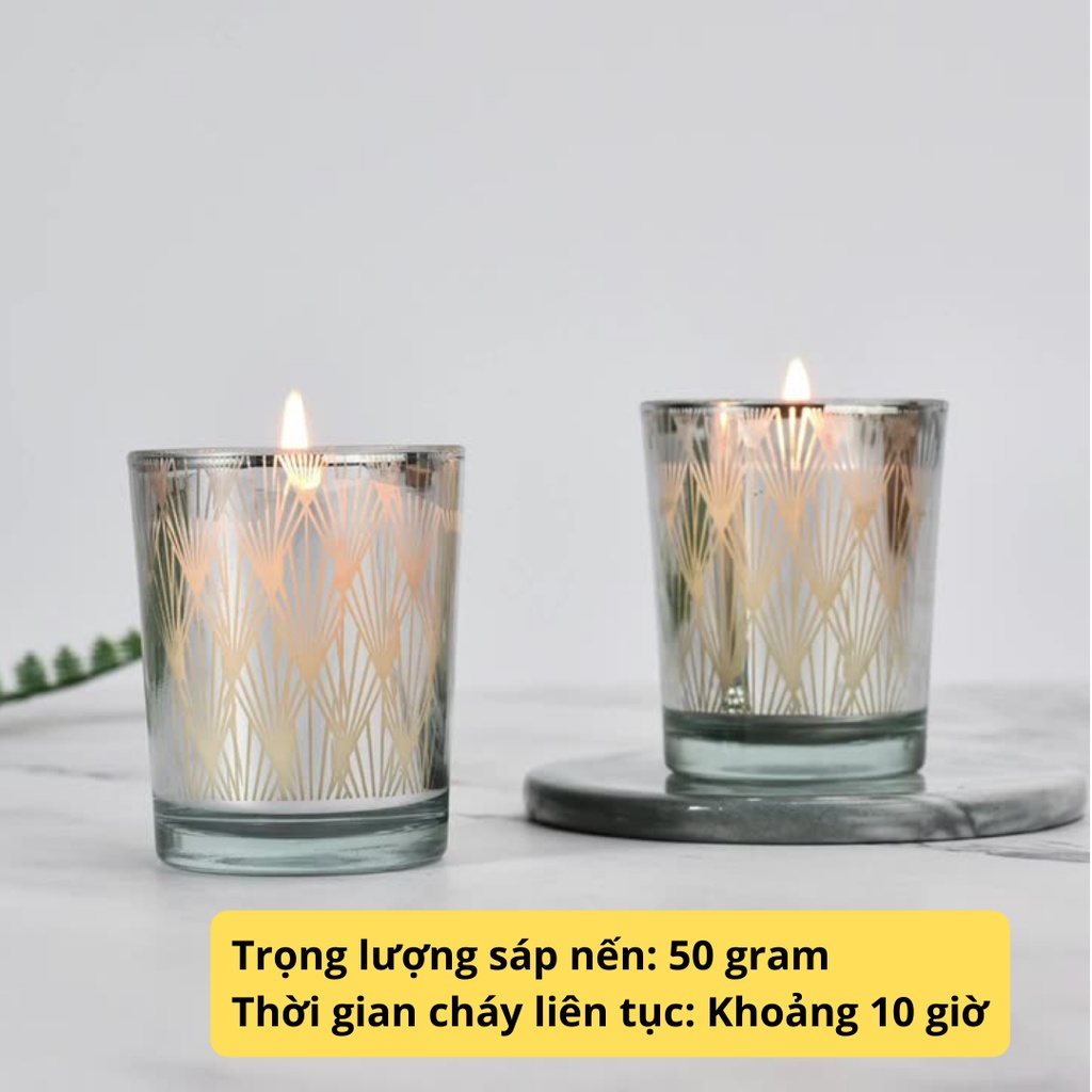 Nến Thơm Phòng Ngủ Sáp Thơm Candle Cup Tinh Dầu Thiên Nhiên Không Khói Sang Trọng Deluxe NEN21