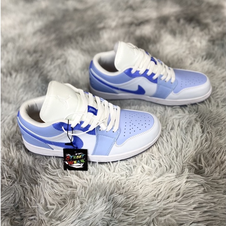 Giày air Jordan , Giày ari jordan 1 low xanh bóng nam nữ