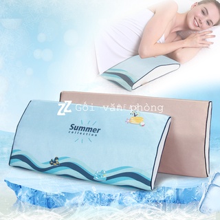 Gối kê lưng nằm cho bà bầu, người đau lưng cao su non vỏ mát