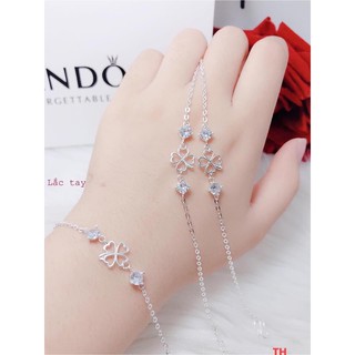 lắc tay bạc ta- cỏ 4 lá