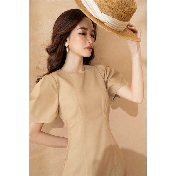 Váy chữ A cổ tròn tay bồng TIIN STORE V0T456 | BigBuy360 - bigbuy360.vn