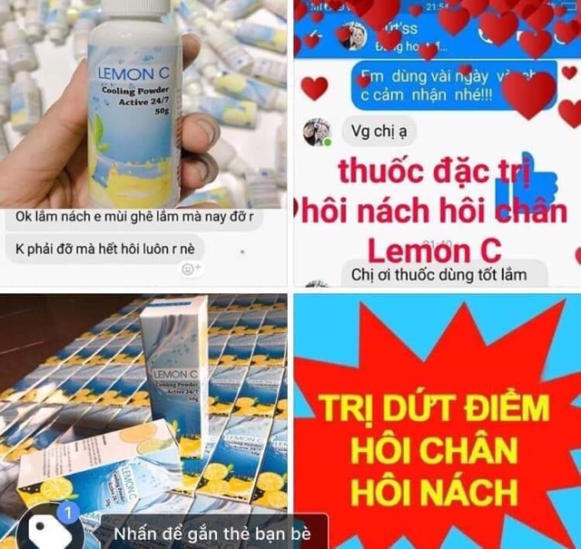 Đặc trị hôi nách, hôi chân Lemon C | BigBuy360 - bigbuy360.vn