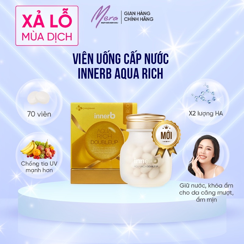 Viên uống cấp nước Innerb Aqua Rich 70 viên