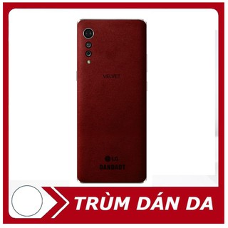 [DÁN DA] Miếng dán da điện thoại LG VELVET - DA THẬT 100% - MIỄN PHÍ KHẮC TÊN, SĐT, CHỮ KÝ...