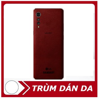 [DÁN DA] Miếng dán da điện thoại LG VELVET – DA THẬT 100% – MIỄN PHÍ KHẮC TÊN, SĐT, CHỮ KÝ…