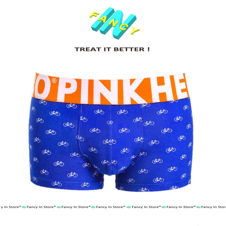 Quần Sịp Nam Cotton PINK HERO Cotton Siêu Mát, Sịp Boxer Hoạ Tiết Thời Trang Fancy In - bx011