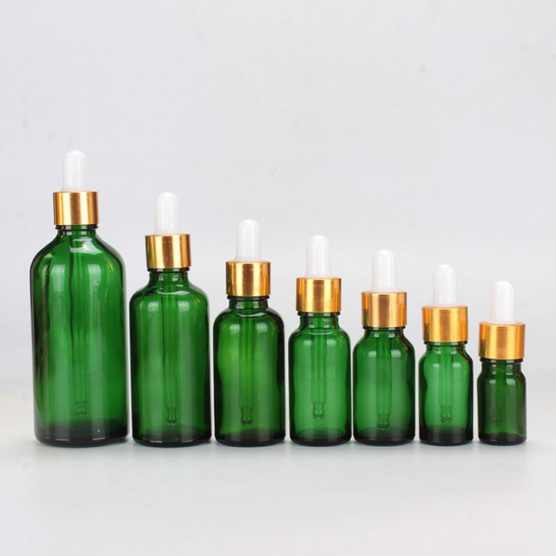 Lọ Chiết Serum ❤ GIÁ RẺ NHẤT ❤ [30ml] Lọ đựng tinh dầu Xanh lá Khoen Vàng, Đen, Bạc chiết serum, mỹ phẩm.