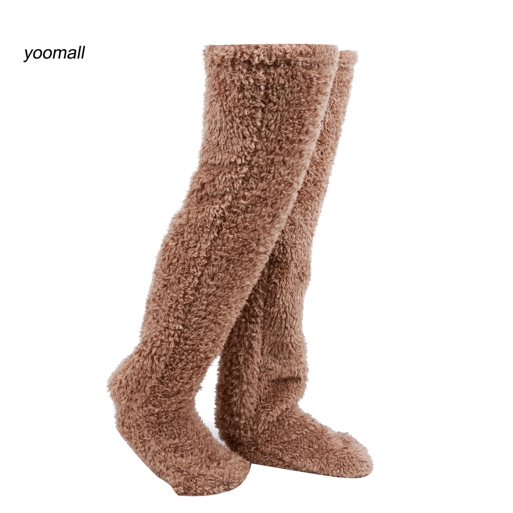 Đôi vớ dài ngang đùi mềm mại dày dặn giữ ấm mùa đông cho nữ