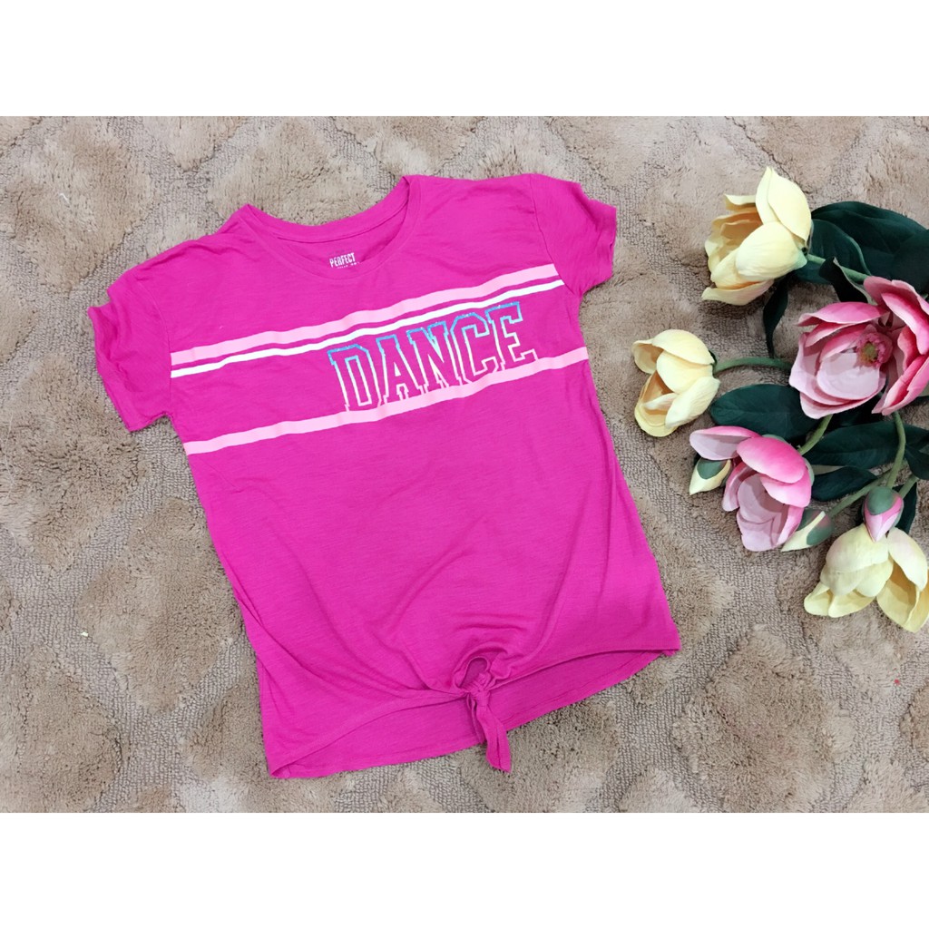 Áo Tay Ngắn Bé Gái SO Perfect Acitve Tee Hồng