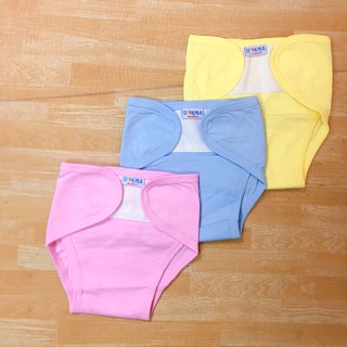 Quần đóng bỉm dán sơ sinh dokma (xanh, vàng, hồng)