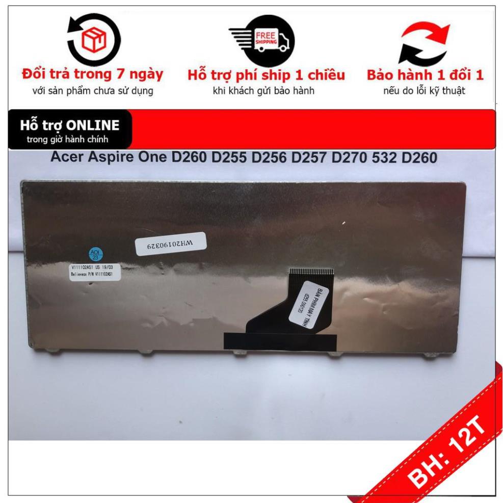 BH 12TH Bàn Phím Cho Acer Aspire One D255 D257 Đen- Bảo Hành 12 Tháng Toàn Quốc Hàng Mới | BigBuy360 - bigbuy360.vn