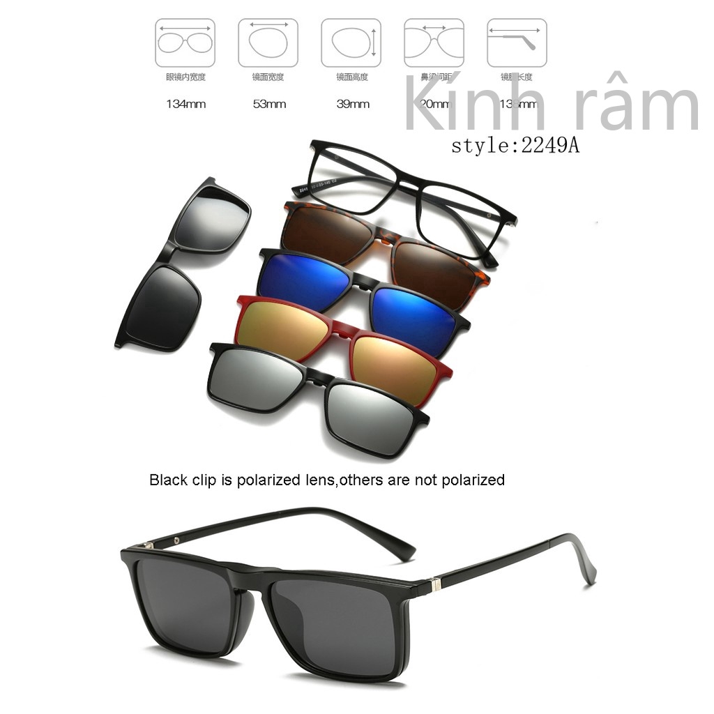 Kính râm với 5 kiểu ống phân cực