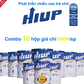 Combo 10 sữa bột HIUP tăng chiều cao cho trẻ từ 2 đến 15 tuổi