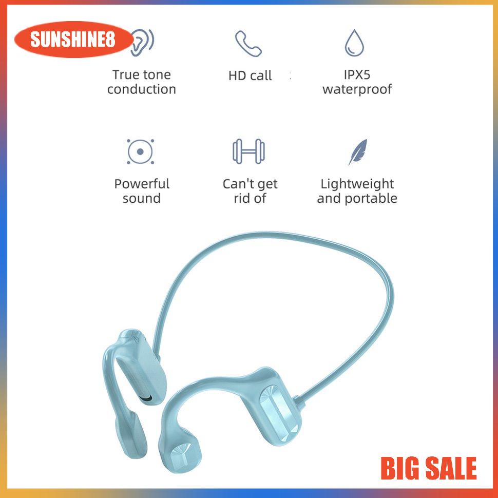 【SUN】Bone Conduction Wireless Headset BL09 In-ear Stereo Sports Ear-mounted Headset