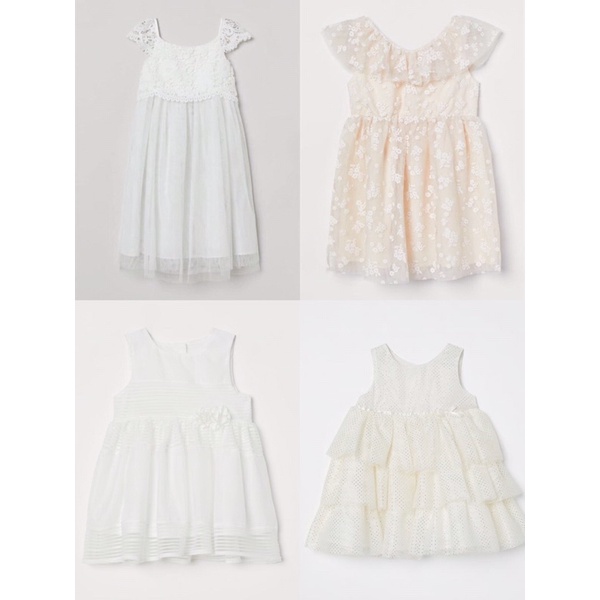 (H&M chính hãng) váy ren thiết kế cao cấp bé gái