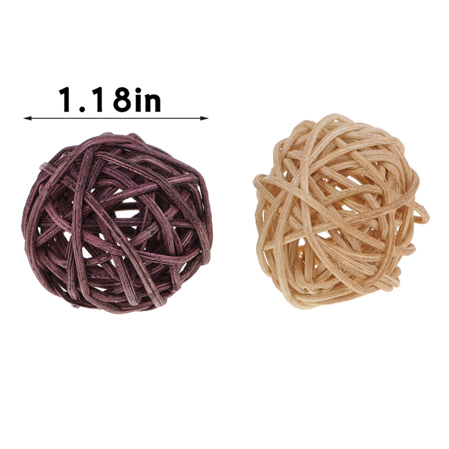 Set 30 Quả Cầu Mây 3cm Nhiều Màu Sắc Dùng Để Trang Trí Nhà Cửa/Tiệc Cưới