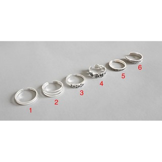 [Mã SKAMLTSM9 giảm 10% đơn 99K] [Nhẫn ngón út, ngón chân] Nhẫn Bạc Nữ, nhẫn Bạc 925 Nhẫn Kiểu Thời trang SP30