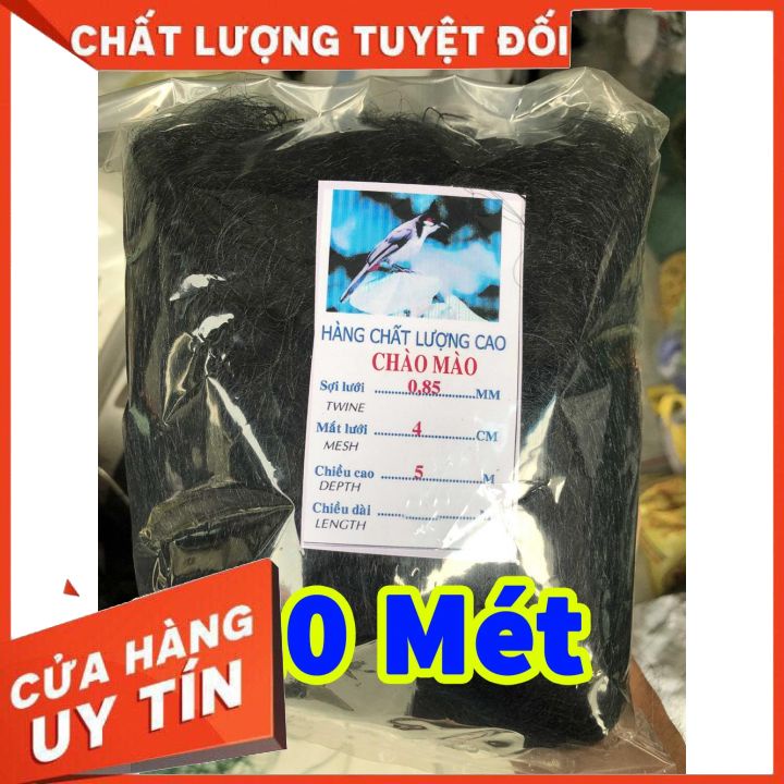 Lưới Bẫy Chim Thái Lan CHÀO MÀO, Sẻ - Dài 10m Cao 5m - Mắt 4cm - Đồ Câu Lồng Bát Quái Chài Lưới