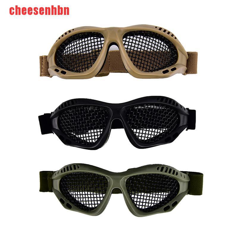 [cheesenhbn]Outdoor Paintball Goggle Hunting Airsoft Metal Mesh Glasses Eye Protection