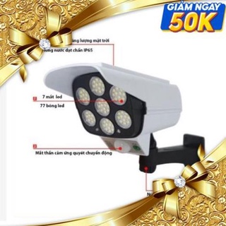 Đèn Năng Lượng Mặt Trời,Đèn Giả Camera An Ninh 2 Trong 1 Chống Thấm Nước Ip67 Gắn Tường (RẺ VÔ ĐỊCH)