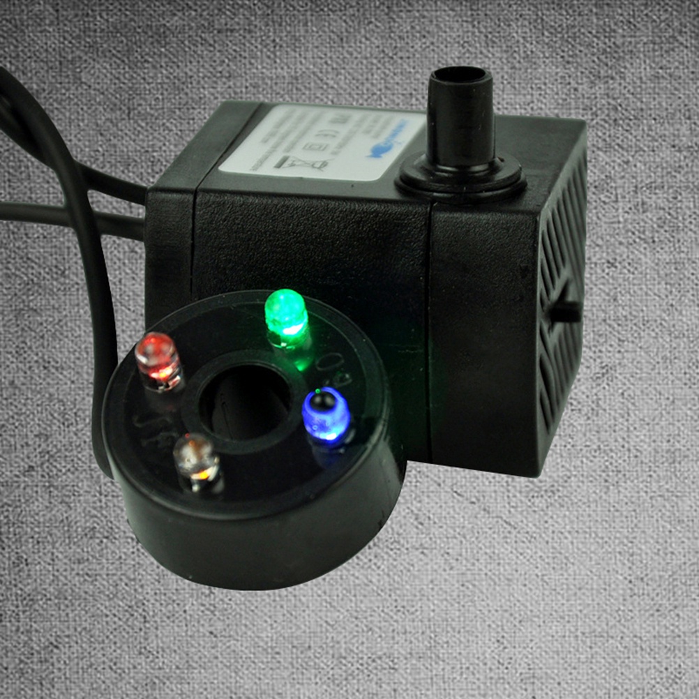 Máy Bơm Nước Có Đèn LED Công Suất Cao 5W Cho Bể Cá Cảnh Phích Cắm EU