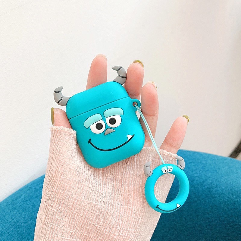 Vỏ bao đựng bảo vệ tai nghe bluetooth không dây Case airpod hình Sulley