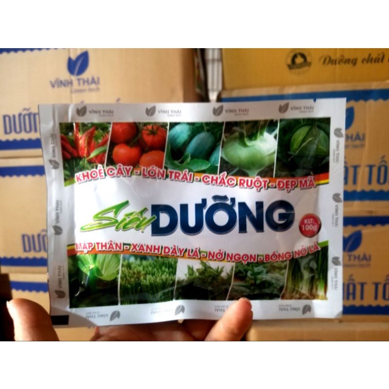 Phân Siêu Dưỡng Đạm Magie tăng xanh dày lá, bóng sáng lá, dưỡng Rau Ăn Lá, Măng Tây, rau thơm gói 100g
