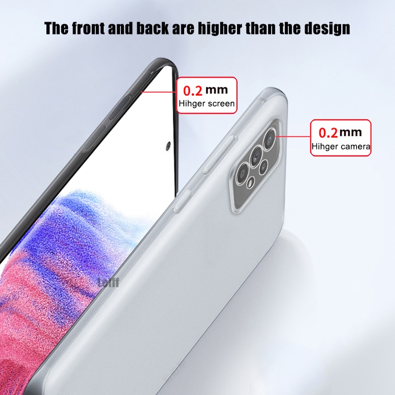 Ốp Điện Thoại TPU Mềm Nhám Mỏng 0.3mm Cho Samsung Galaxy A32 A52 A72 A52S A12 A13 A22 M52 A73 A53 4G 5G