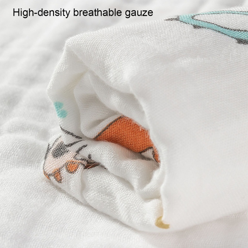 Chăn Quấn Em Bé Bằng Cotton In Họa Tiết Hoạt Hình Dễ Thương