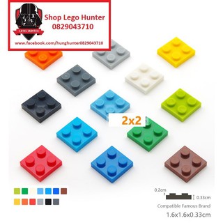Lego Part 3022 gạch Moc : Combo 10 miếng 2 x 2 plate các màu sắc tùy chọn