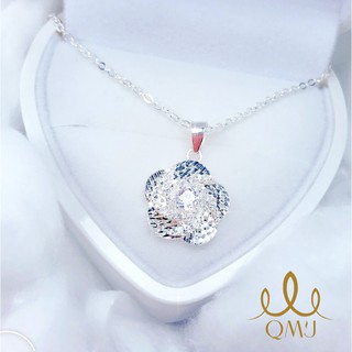 Dây chuyền bạc QMJ Hoa mai nạm đá 3 lớp Vip, bạc 925 cao cấp, thiết kế đơn giản sang trọng, vòng cổ thời trang nữ đẹp