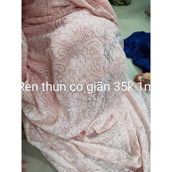 Vải ren chun  khổ 1.6m