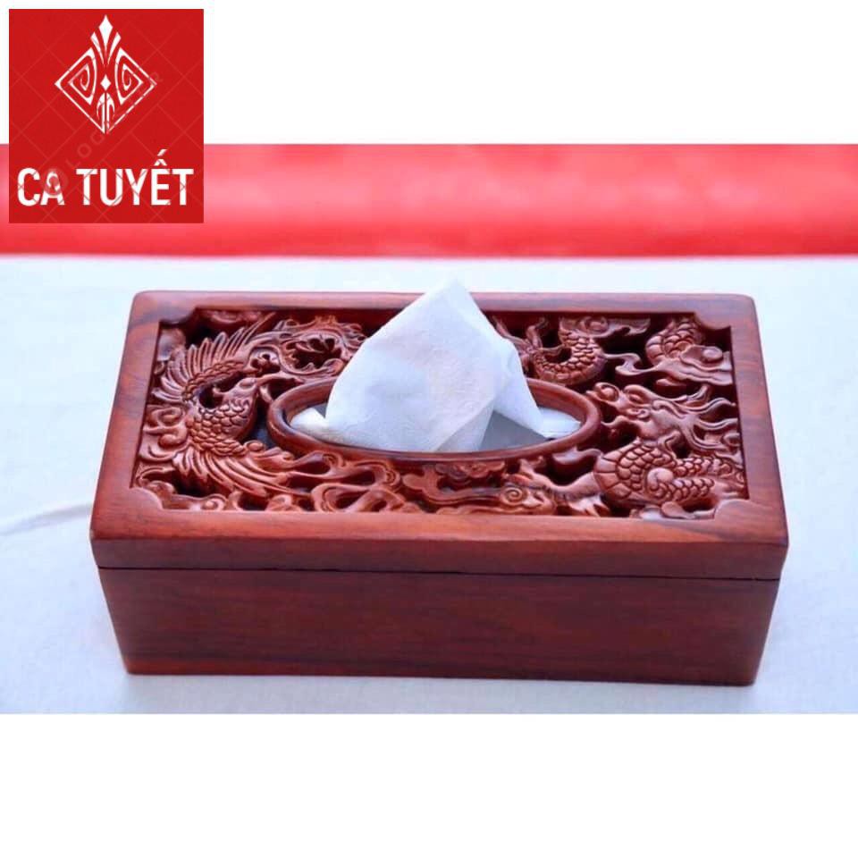 Hộp đựng giấy ăn gỗ hương cao cấp (H) | BigBuy360 - bigbuy360.vn