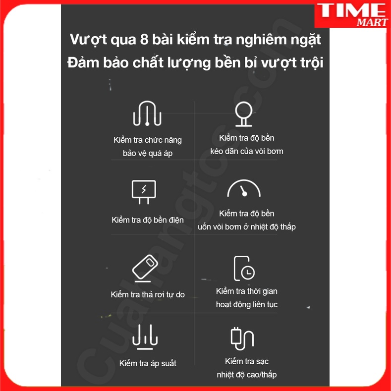 Bơm 1S cầm tay đa năng Mijia Bicycle Pump 1S MJCQB04QJ [TIME_MART siêu thị tiện ích gia đình]