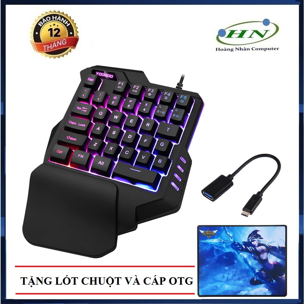 YOOGOO G92 | Bàn Phím Giả Cơ Một Tay Gaming Keypad