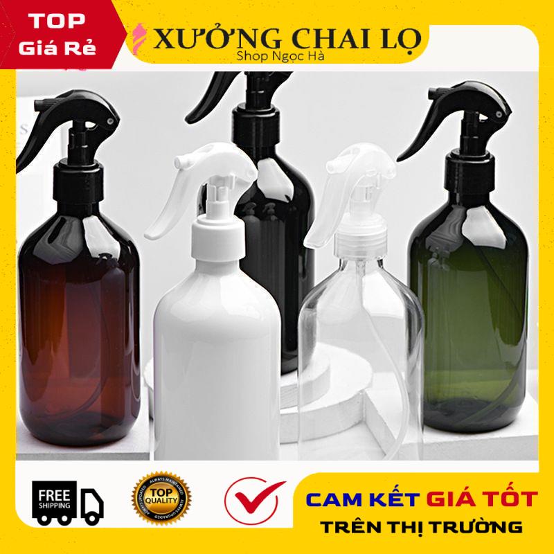 Chai Xịt Phun Sương ❤ GIÁ RẺ NHẤT ❤ [300ml,500ml] Chai nhựa pet xịt Vòi chuột rỗng chiết mỹ phẩm , phụ kiện du lịch