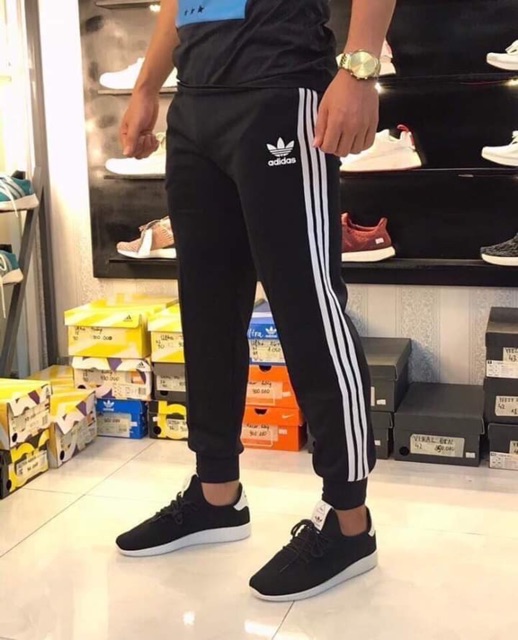 Quần jogger Das 3 sọc poly 2 da xịn